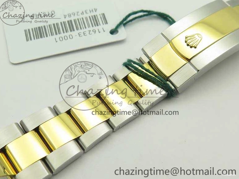 116234 36mm Oyster DJF YG Datejust Edition 1:1 Bracelet V2 Dial On SA3135 Fluted SS White Best Com 1129